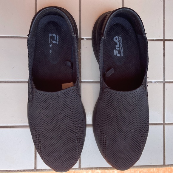 FILA Soft Lightweight Mallorca Slip-on Shoes Black - Picture 8 of 8
